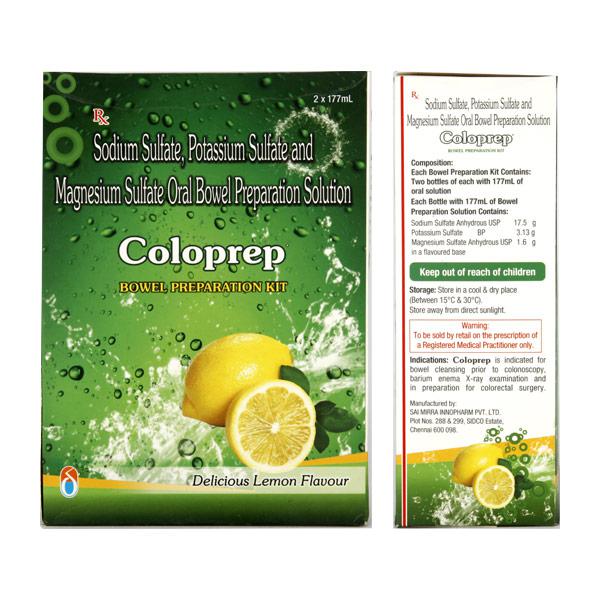 Coloprep Bowel Preparation Kit Delicious Lemon 177ml