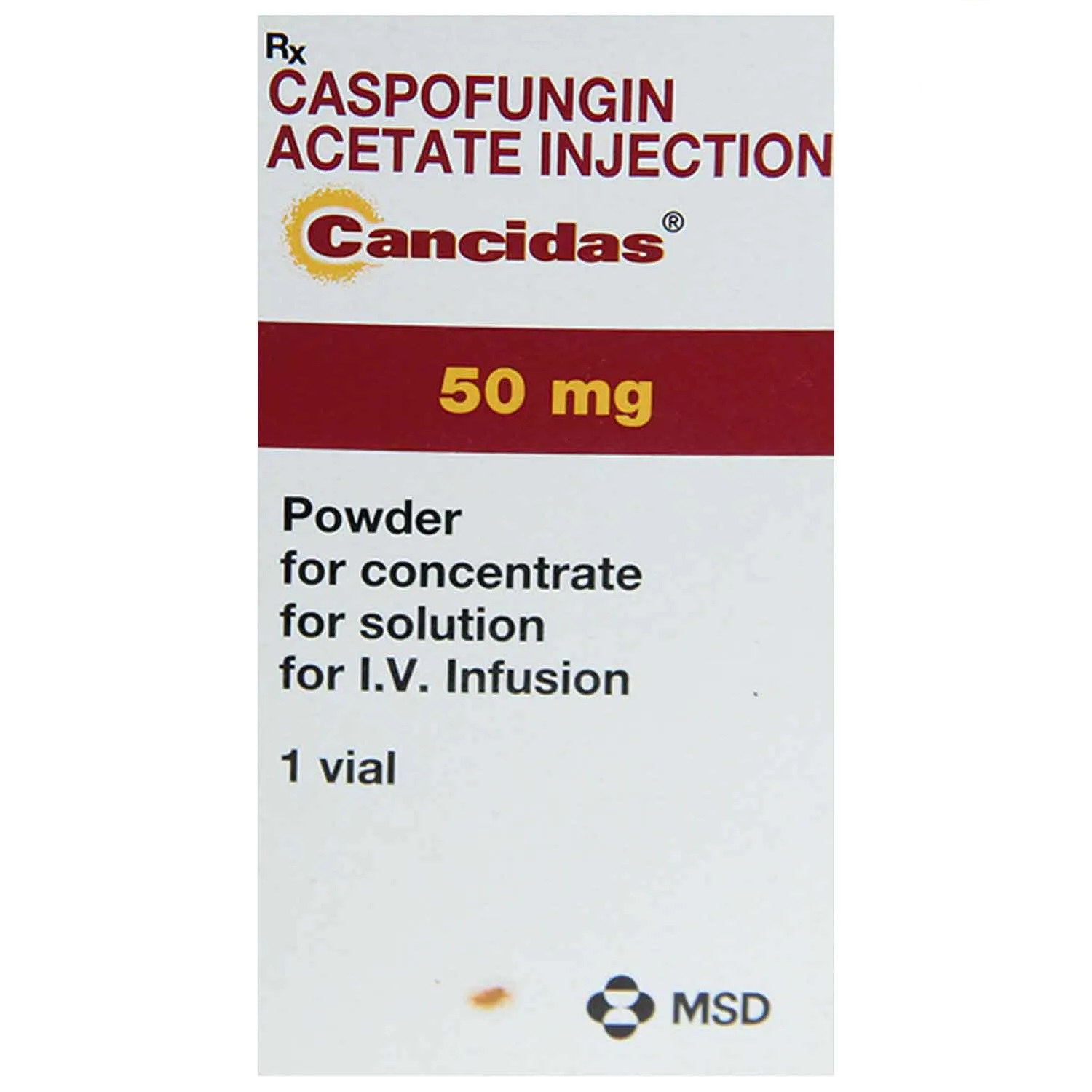 Cancidas 50mg Injection 1s