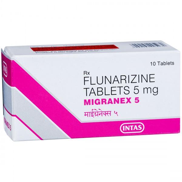 माइग्रेनेक्स 5mg गोली 10s के बा