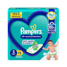 Pampers All Round Protection Diaper Pants S 15s