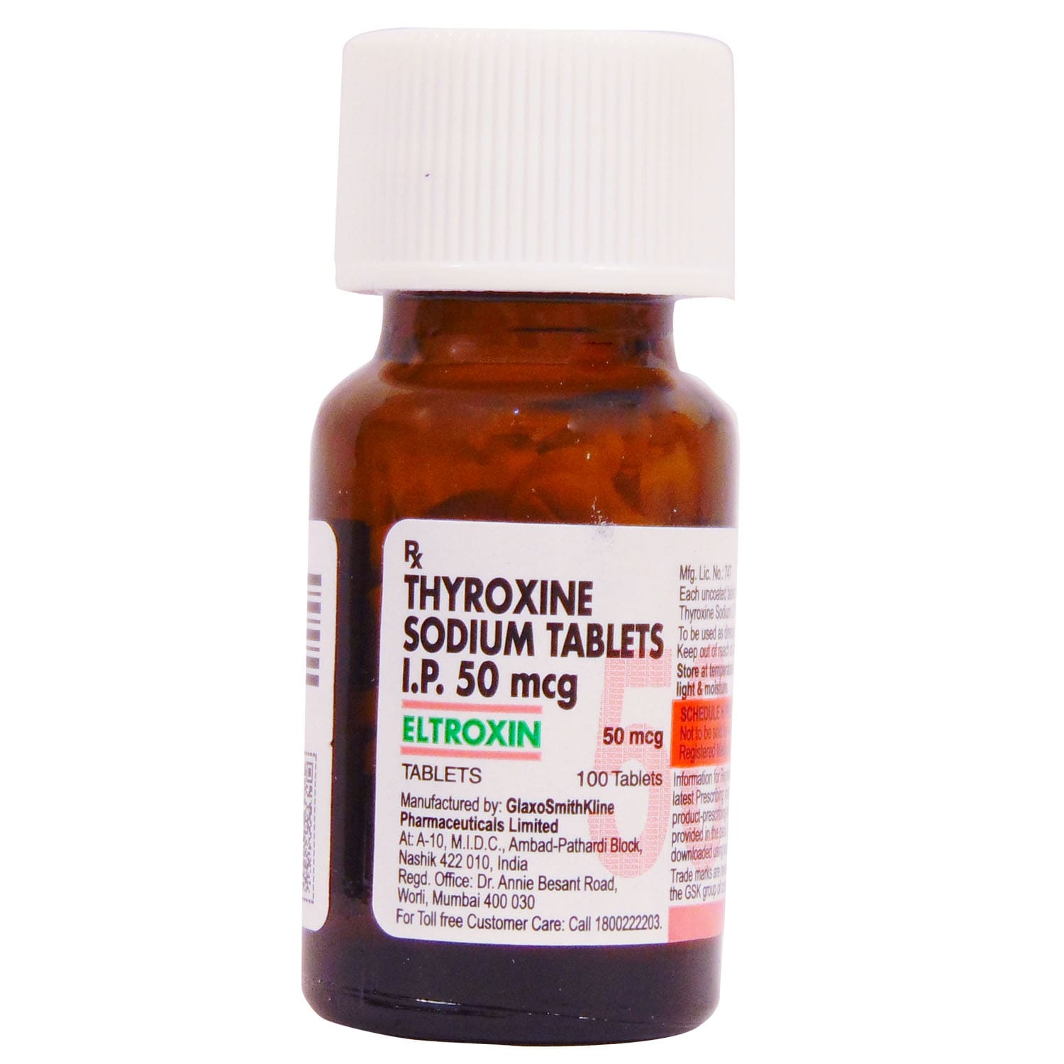 Eltroxin 50mcg Tablet