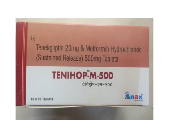 टेनिहोप एम 500एमजी/20एमजी टैबलेट एसआर 10एस