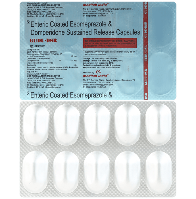 Gudu-DSR 30mg/40mg Capsule 10s