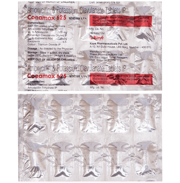 Coeamox 625 Tablet