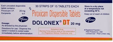 Dolonex DT 20mg Tablet 15s