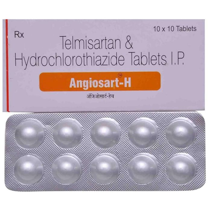 एंजियोसार्ट एच 40 मिलीग्राम/12.5 मिलीग्राम गोली के बा