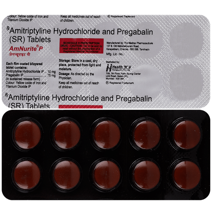 Amnurite P 10 mg/75 mg Tablet