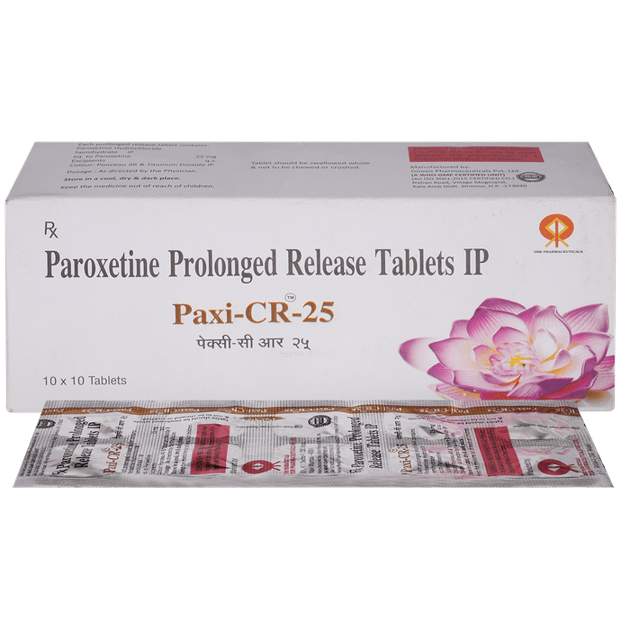 पैक्सी 25mg टैबलेट सीआर के बा