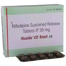 Nicardia CD Retard 30 Tablet SR 10s