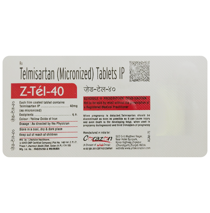 Z-Tel 40mg Tablet