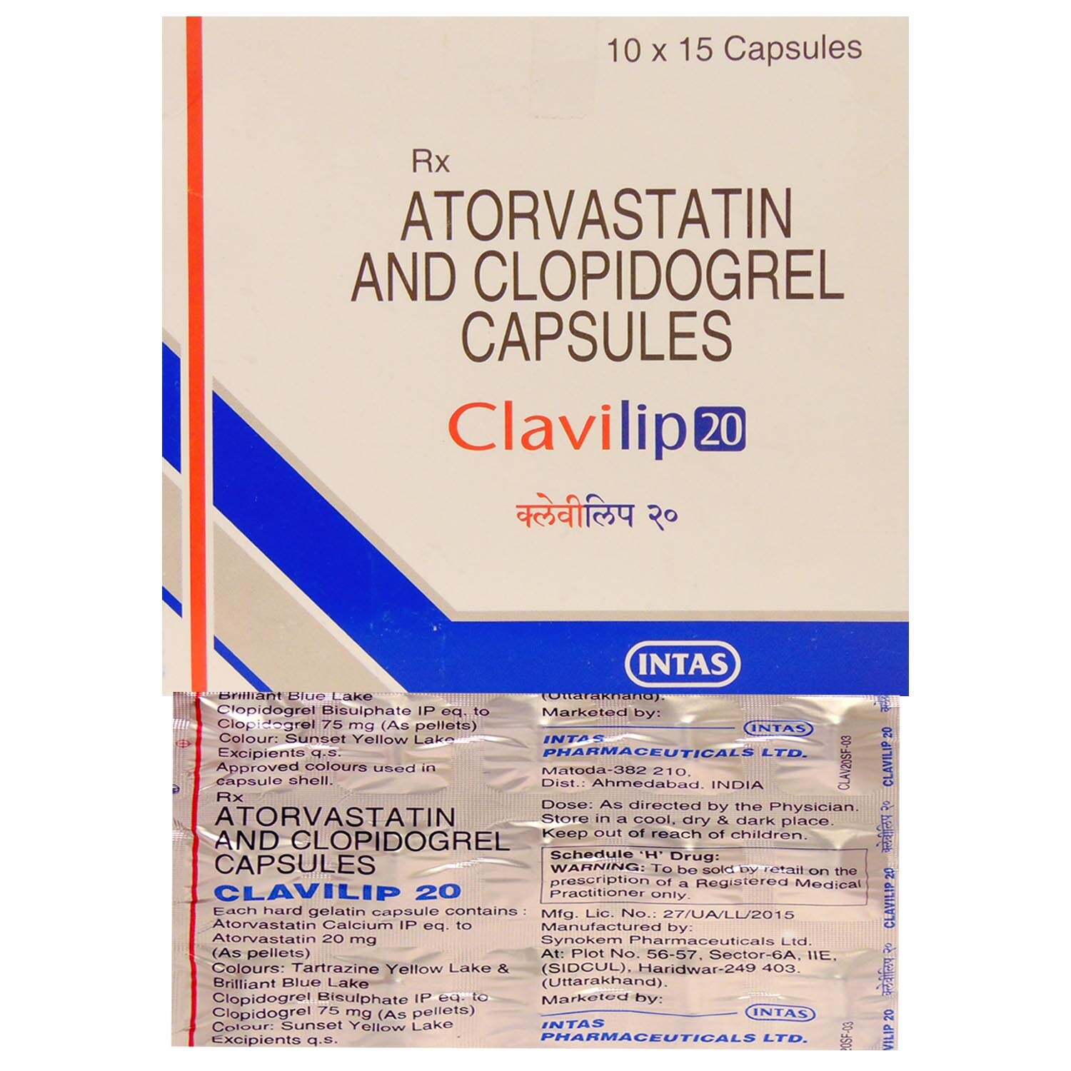 Clavilip 20mg Capsule 15s