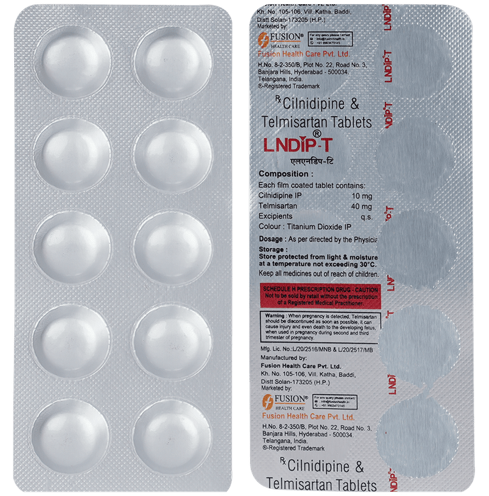 Lndip T 10mg/40mg Tablet 10s