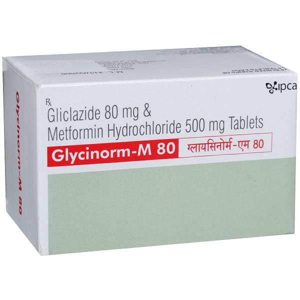 ग्लाइसिनोर्म एम 80 टैबलेट 15एस