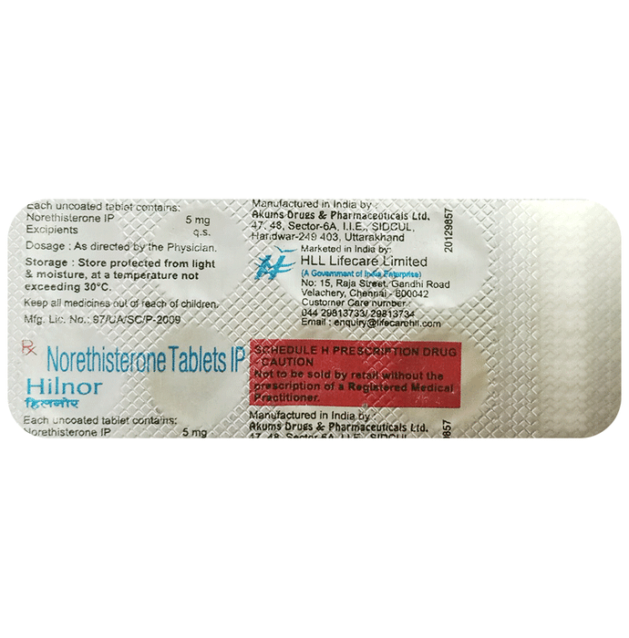 हिलनर 5mg टैबलेट के बा