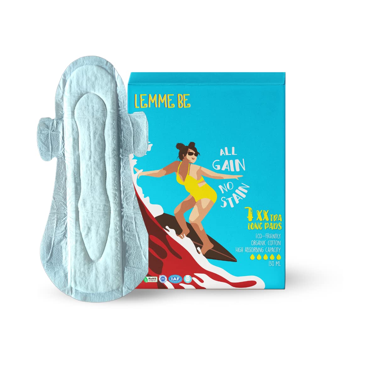Lemme Be Heavy Flow Maternity Pads Xxl 7s