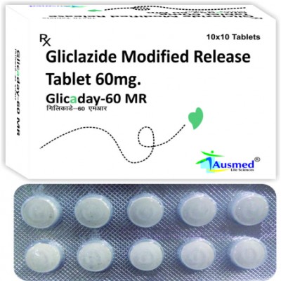 ग्लिकाडे 60एमआर टैबलेट 10s के बा
