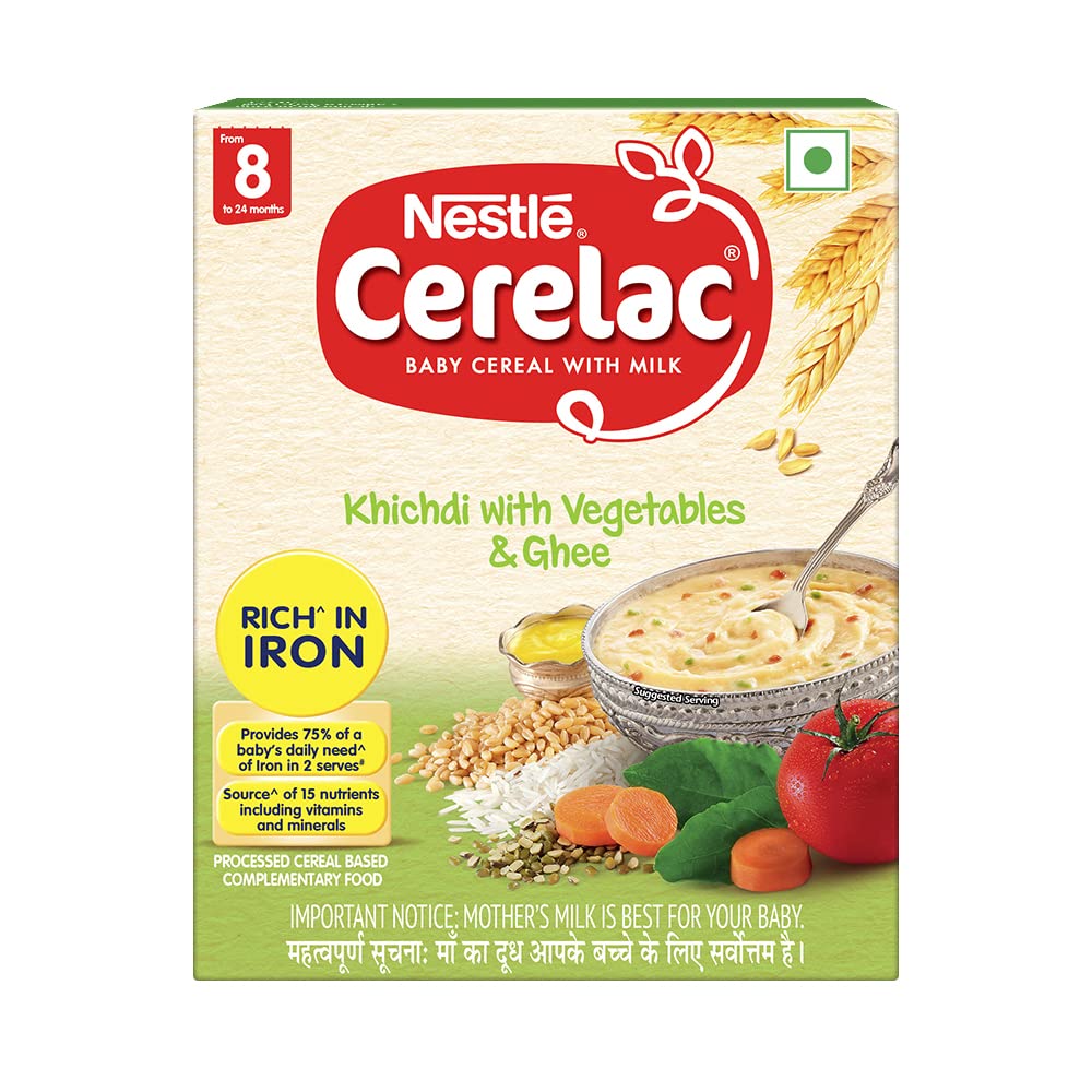 सेरेलैक खिचड़ी सब्जियों और घी 400GM . के साथ
