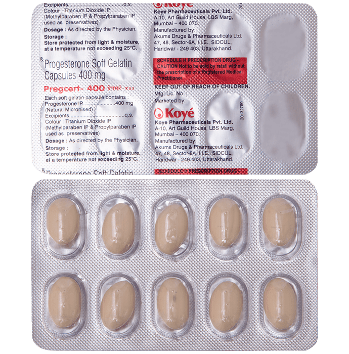 Pregcert 400mg Capsule