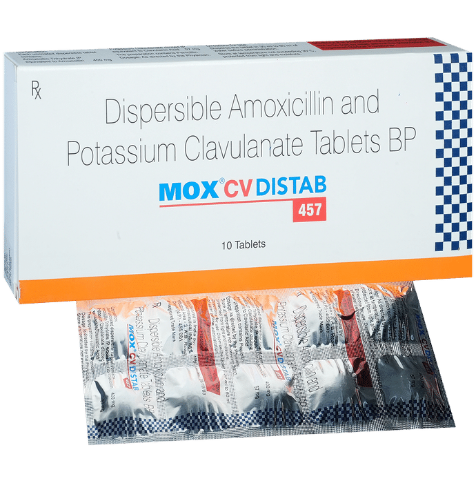 Mox CV 400mg/57mg Tablet DT