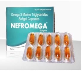 Nefromega forte 120mg capsule 10s