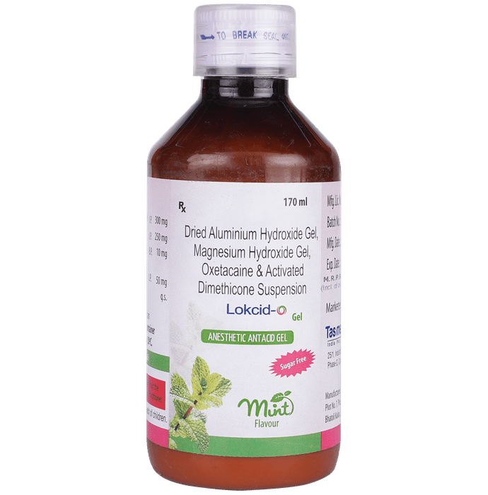 Lokcid-O Gel Mint Sugar Free 170ml