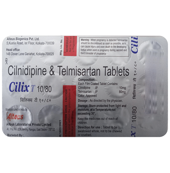 Cilix T 10mg/80mg Tablet