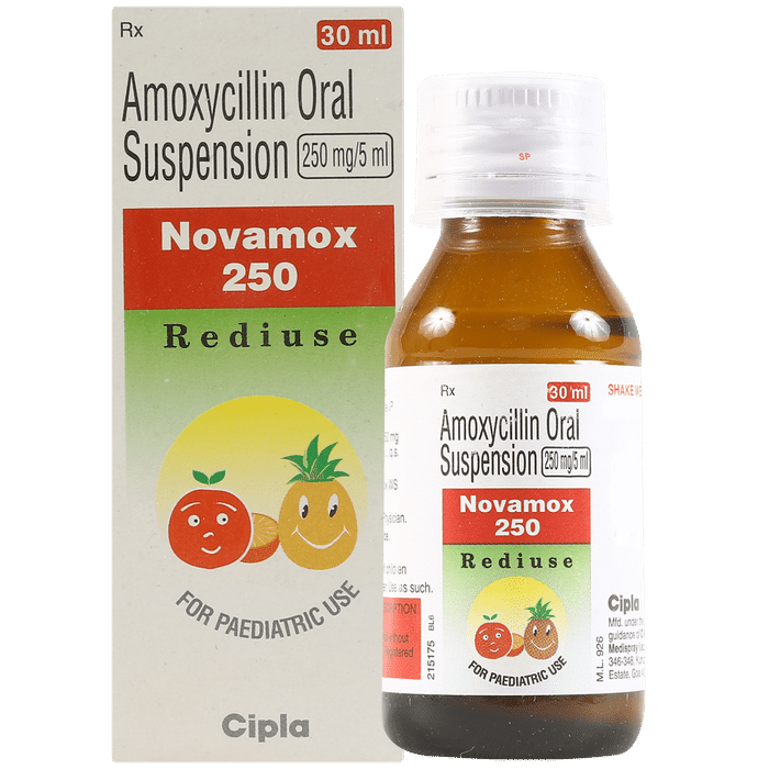 Novamox 250mg Rediuse Oral Suspension 60ml