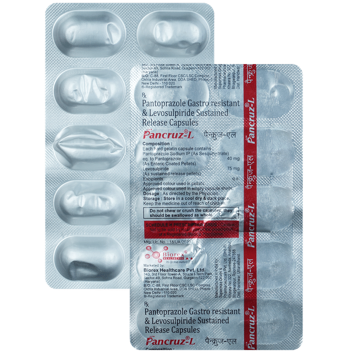 पैन्क्रज़ एल 75mg/40mg कैप्सूल