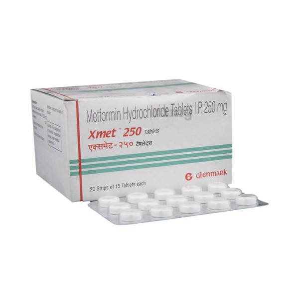 X Met 250mg Tablet 15s