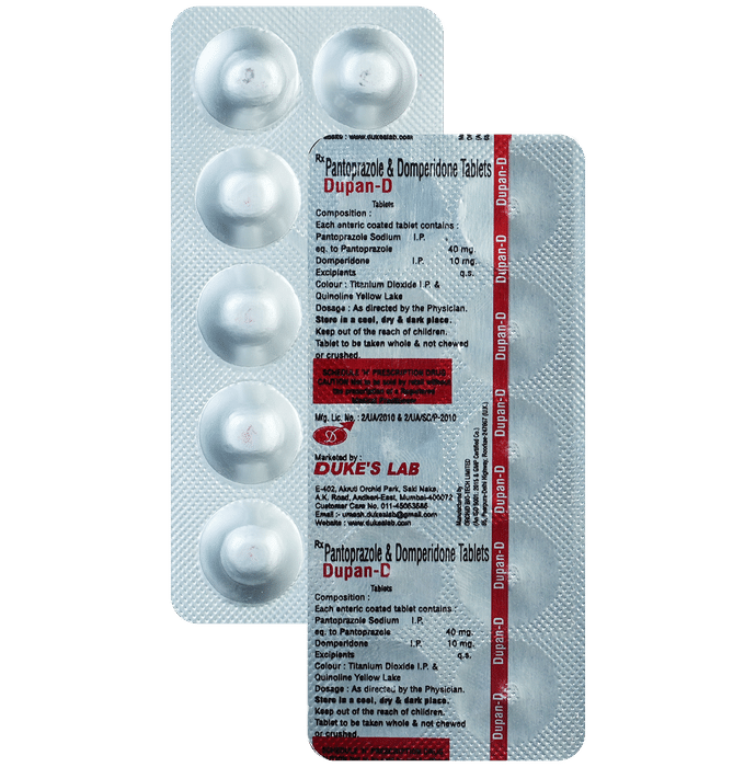 Dupan-D 10mg/40mg گولیاں