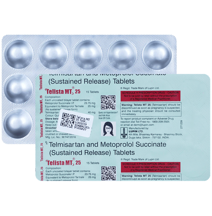 Telista MT 25mg Tablet SR 10s