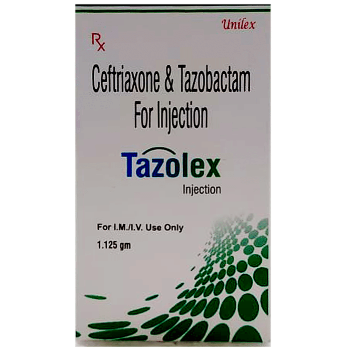 टैज़ोलेक्स 1000mg/125mg इंजेक्शन