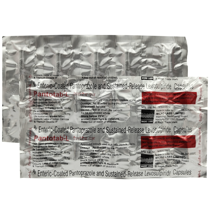 Pantotab L 75 mg/40 mg Capsule
