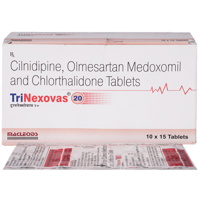 ٹرینیکسواس 20mg/10mg/12.5mg ٹیبلٹ 10s