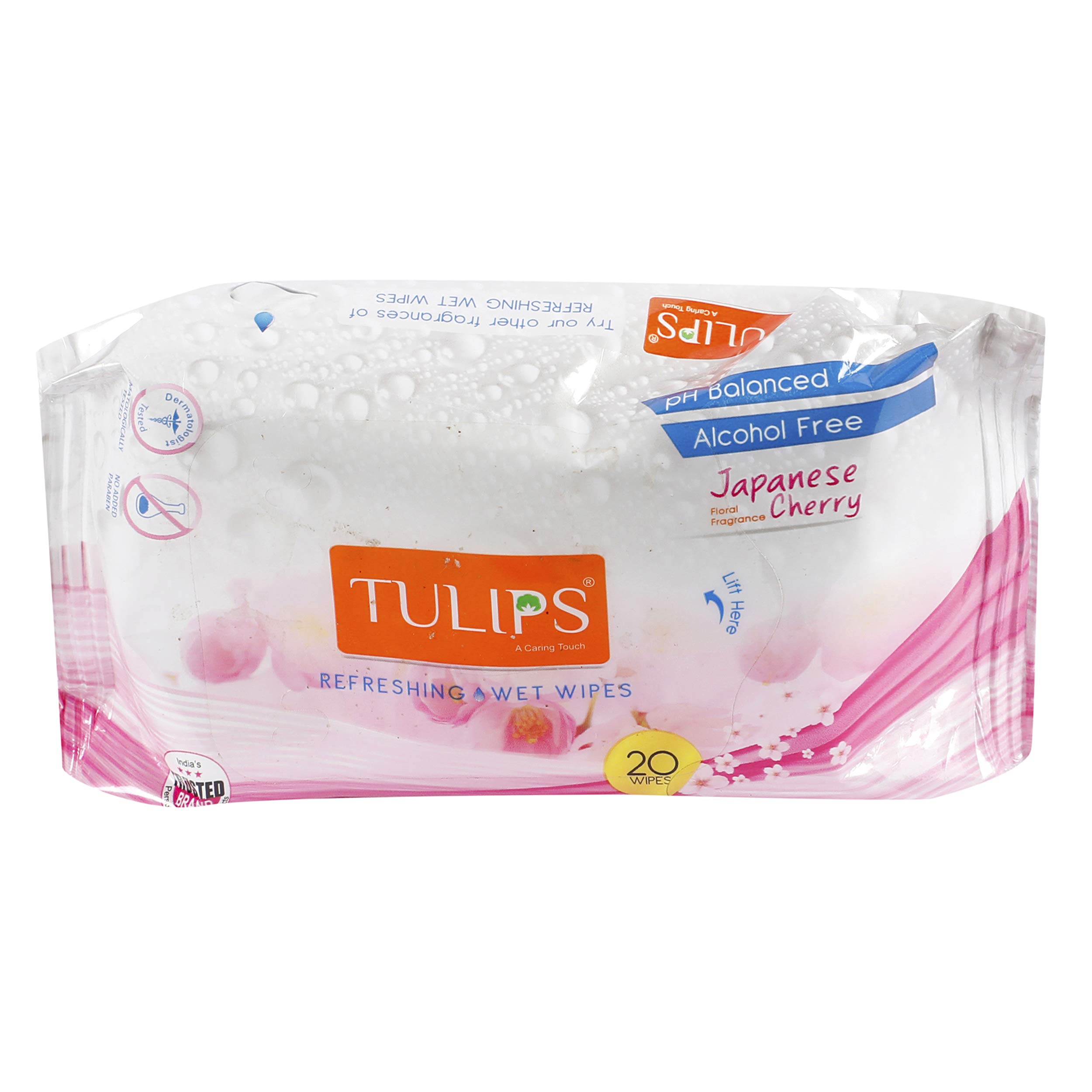 Tulips refreshing Wet Wipes 20s