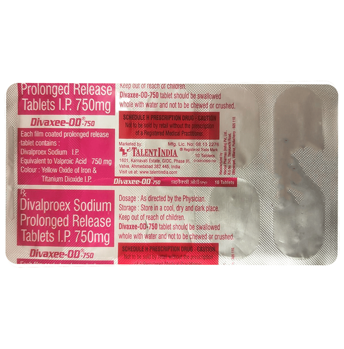Divaxee OD 750 Tablet ER