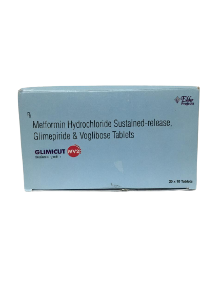 Glimicut MV 2mg/500mg/0.2mg Tablet SR 10s