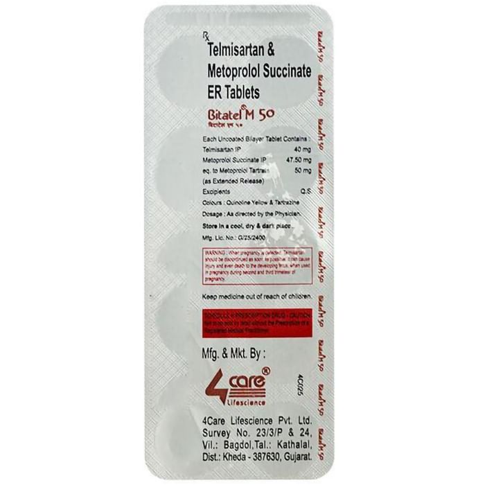 Bitatel M 40mg/50mg Tablet