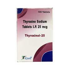 थाइरोक्सिनॉल 25mcg गोली 100s के बा