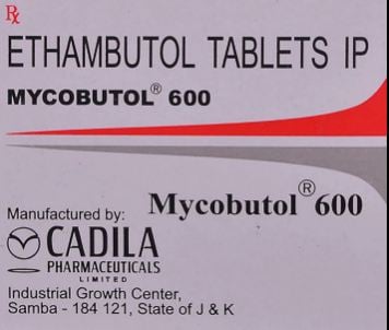 Mycobutol 600mg Tablet 10s