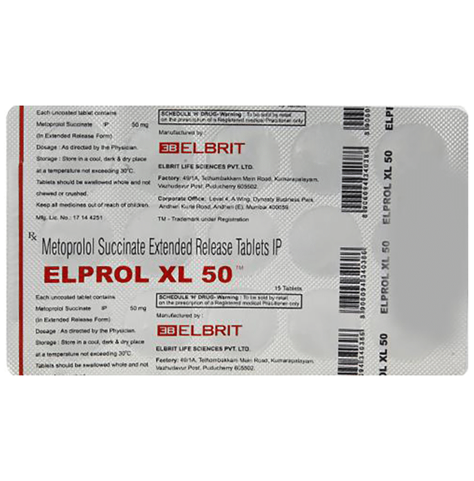Elprol XL 50 Tablet