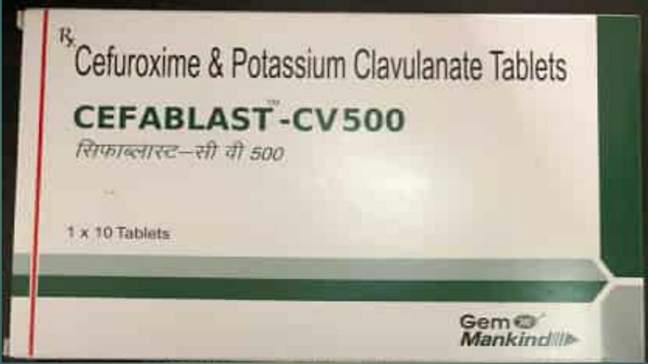सेफाब्लास्ट सीवी 500mg/125mg टैबलेट 10s के बा