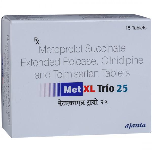 Met XL Trio 25mg Tablet 15s