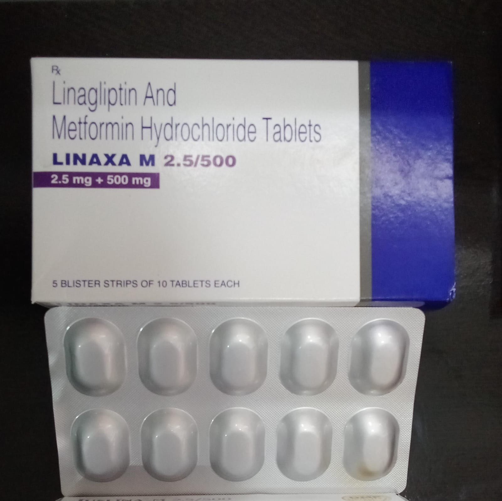 Linaxa M 2.5mg/500mg Tablet 10s
