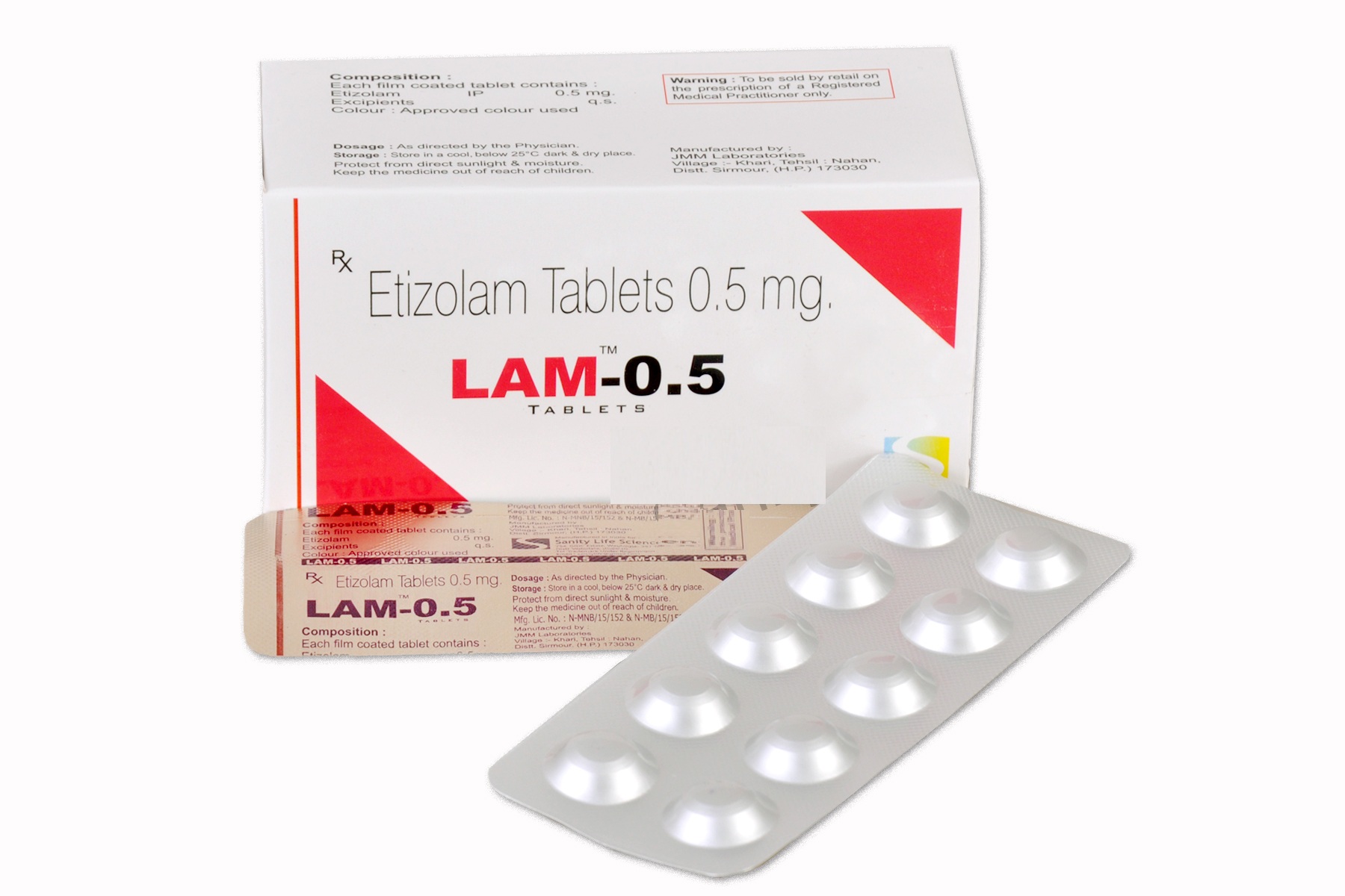 لام 0.5mg ٹیبلٹ 10s