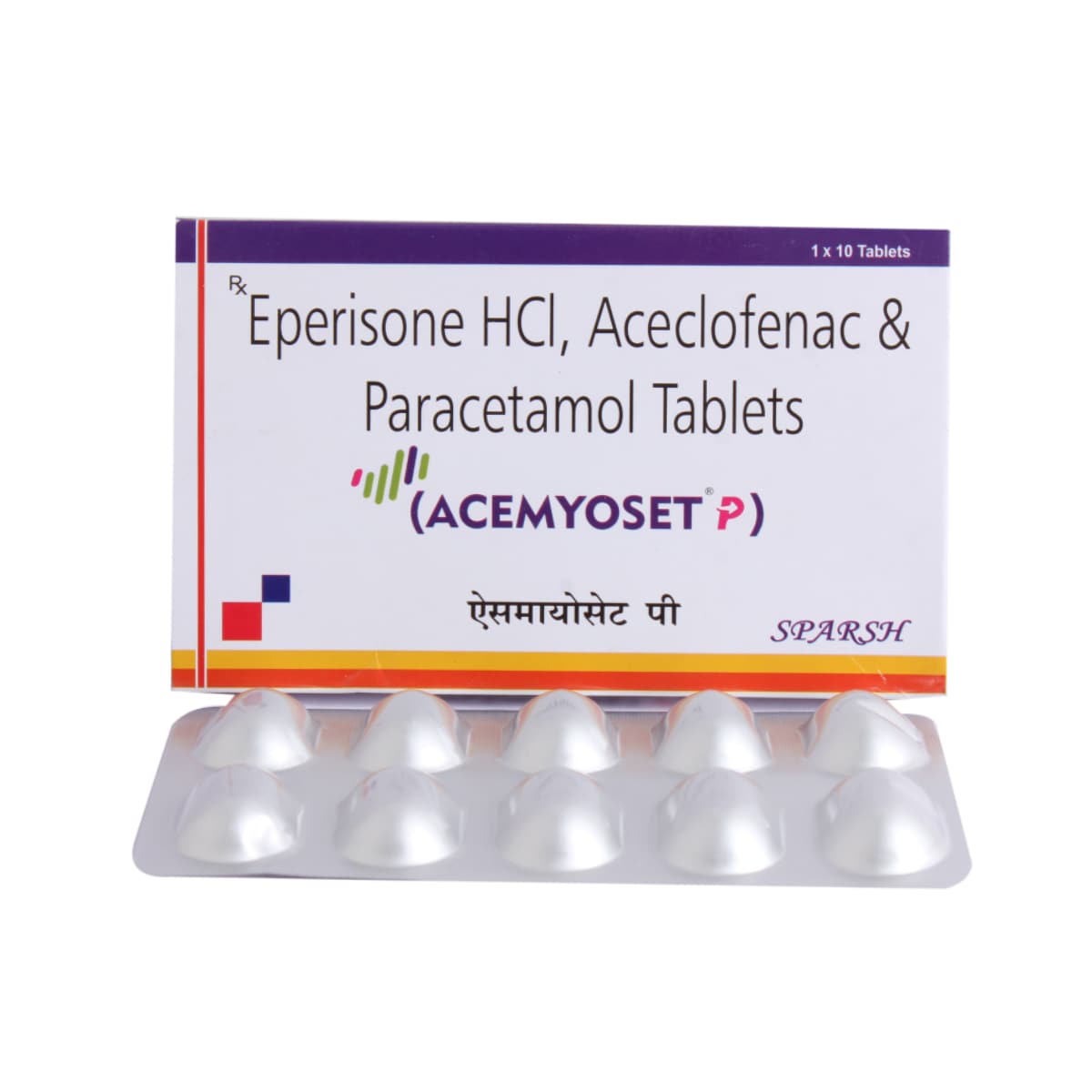 Acemyoset P 75mg/100mg/325mg Tablet