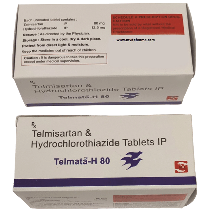 Telmata H 80mg/12.5mg Tablet
