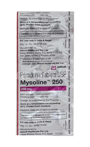 Mysoline 250mg Tablet 10s
