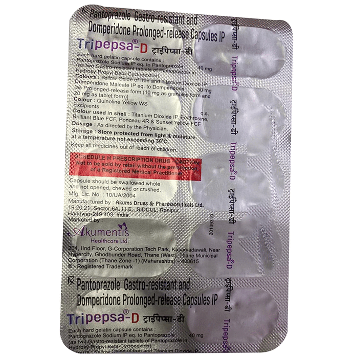 Tripepsa-D 30mg/40mg کیپسول