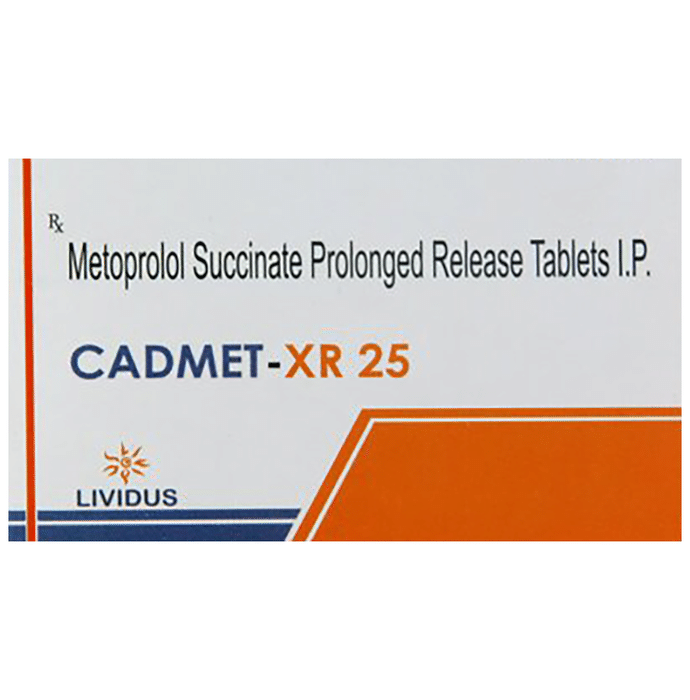 Cadmet 25mg Tablet XR